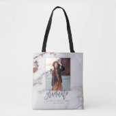 Aankondiging van MARBLE AND ROOS GOLD AFSTUDEREN Tote Bag (Voorkant)