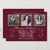 Aankondiging van Maroon Afstuderen (Voorkant / Achterkant)