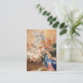 Aankondiging van Mary Memorare Prayer Heilige Kaar (Staand voorkant)