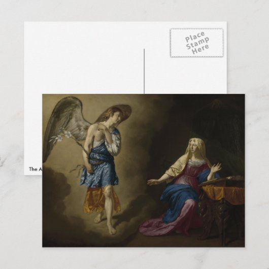 Aankondiging van Mary, Velde Briefkaart (Voorkant / Achterkant)