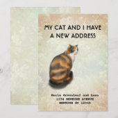 Aankondiging van mijn verhuizing met mijn kat (Voorkant / Achterkant)