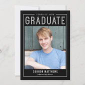 Aankondiging van modern Afstudeerder Afstuderen (Voorkant)