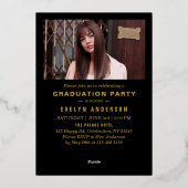 Aankondiging van modern Afstuderen & feestuitnodig (Achterkant)