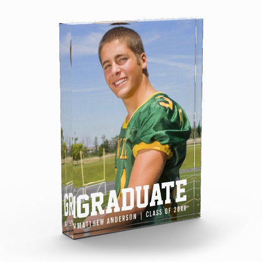 Aankondiging van modern Afstuderen Fotoblok (Links)