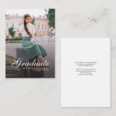 Aankondiging van modern Afstuderen Fotoscript (Voorkant / Achterkant)