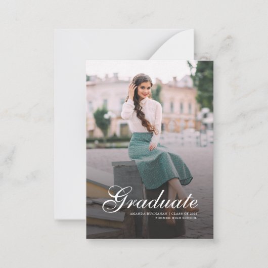 Aankondiging van modern Afstuderen Fotoscript (Voorkant)