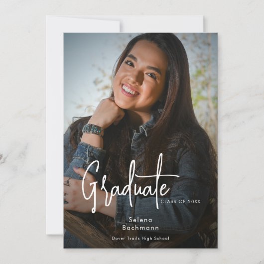 Aankondiging van modern Afstuderen Fotoscript (Voorkant)