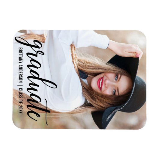 Aankondiging van modern Afstuderen voor foto's B Magneet (Horizontaal)