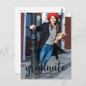 Aankondiging van modern Afstuderen voor script fot Briefkaart (Voorkant / Achterkant)