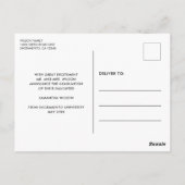 Aankondiging van modern Afstuderen voor script fot Briefkaart (Achterkant)