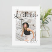 Aankondiging van modern en minimaal fotoAfstuderen (Staand voorkant)