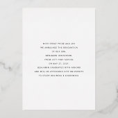 Aankondiging van modern Foto Gold Foil Afstuderen (Achterkant)