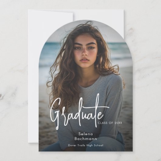 Aankondiging van Modern Photo Script Afstuderen Ar (Voorkant)