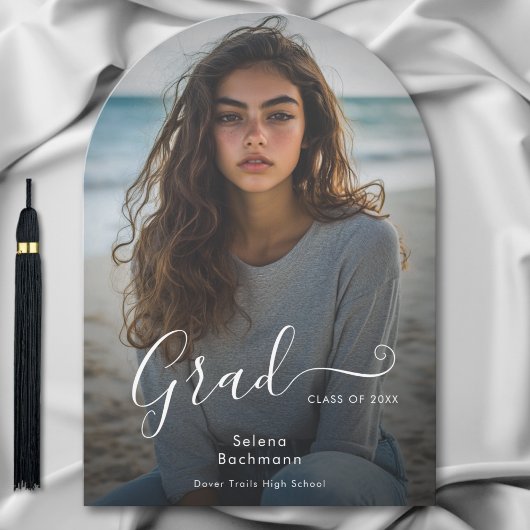 Aankondiging van Modern Photo Script Afstuderen Ar