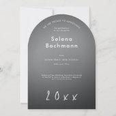 Aankondiging van Modern Photo Script Afstuderen Ar (Achterkant)