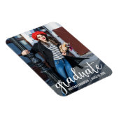 Aankondiging van modern script Afstuderen Foto W Magneet (Rechterzijde)