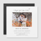 Aankondiging van modern Verloving voor script foto (Voorkant / Achterkant)