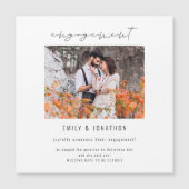 Aankondiging van modern Verloving voor script foto (Voorkant)