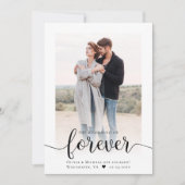 Aankondiging van modern Verloving voor script foto (Voorkant)