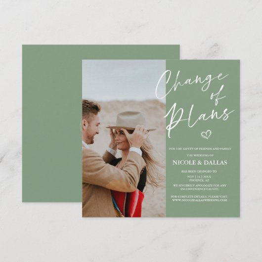 Aankondiging van moderne aankondiging van plannen (Voorkant / Achterkant)