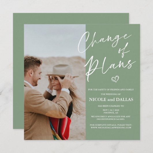 Aankondiging van moderne aankondiging van plannen (Voorkant / Achterkant)