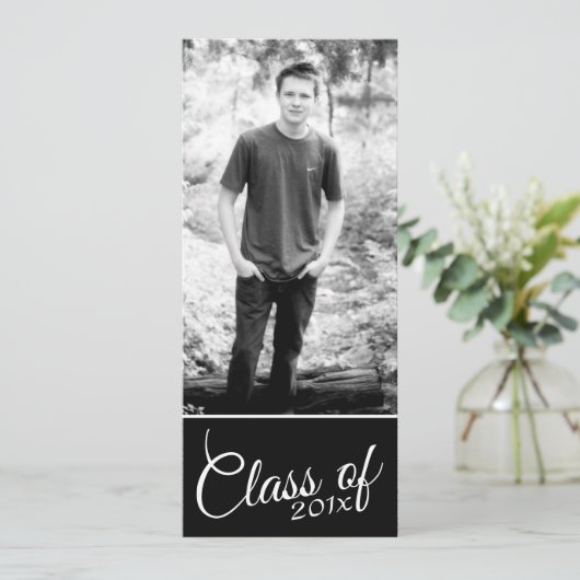 Aankondiging van moderne Afstuderen foto's en Part (Staand voorkant)