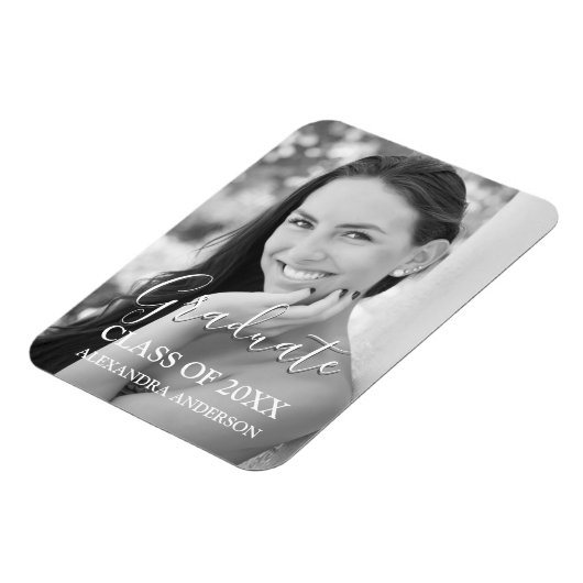 Aankondiging van moderne Afstuderen foto's Magneet (Linkerzijde)