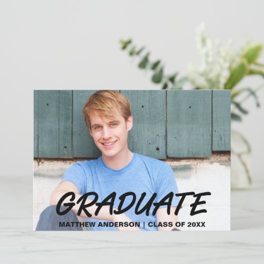 Aankondiging van moderne Afstuderen voor  (Staand voorkant)