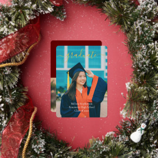 Aankondiging van moderne e-legante Afstuderen-foto