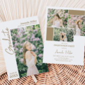 Aankondiging van moderne foto-Afstuderen