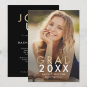 Aankondiging van moderne gemengde Afstuderen (Voorkant / Achterkant)