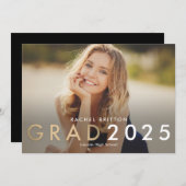 Aankondiging van moderne gemengde Afstuderen (Voorkant / Achterkant)