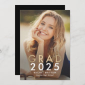 Aankondiging van moderne gemengde Afstuderen (Voorkant / Achterkant)