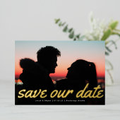 Aankondiging van moderne tekst multi-foto's (Staand Voorkant)