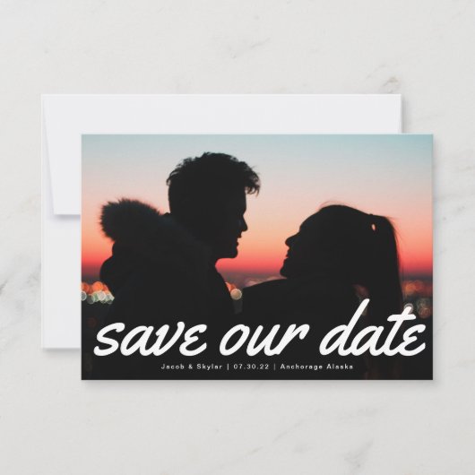 Aankondiging van moderne tekst multi-foto's (Voorkant)