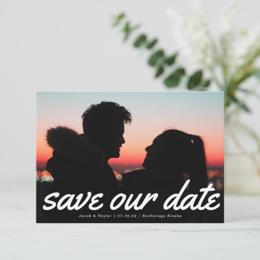 Aankondiging van moderne tekst multi-foto's (Staand voorkant)