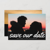 Aankondiging van moderne tekst multi-foto's (Voorkant / Achterkant)