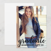 Aankondiging van moderne Trendy Afstuderen-fotokaa (Voorkant / Achterkant)