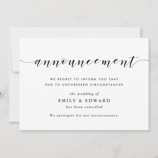 Aankondiging van moderne uitzending van weddenscha (Voorkant)