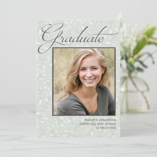 Aankondiging van moderner Afstuderen fotografie (Staand voorkant)