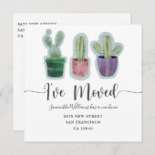 Aankondiging van Moving Home Kraft Cactus (Voorkant / Achterkant)