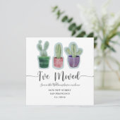 Aankondiging van Moving Home Kraft Cactus (Staand voorkant)