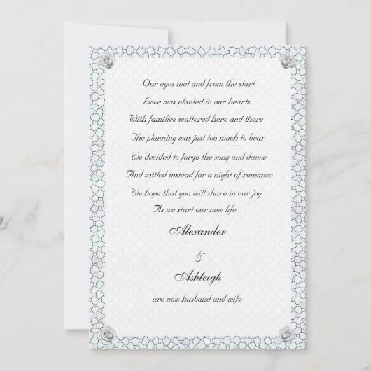 Aankondiging van mozaïekRoos (Voorkant)