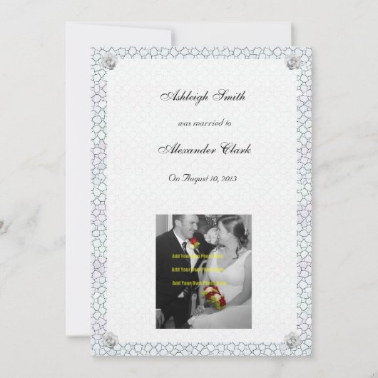 Aankondiging van mozaïekRoos (Achterkant)