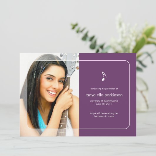 Aankondiging van Music Major Afstuderen (Staand voorkant)
