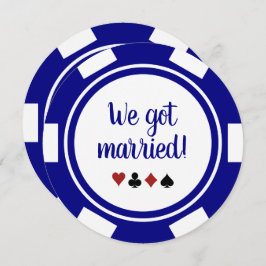 Aankondiging van Navy Blue Las Vegas Wedding Elope