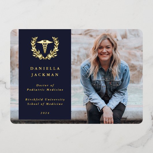 Aankondiging van Navy Caduceus Medical Afstuderen (Voorkant)