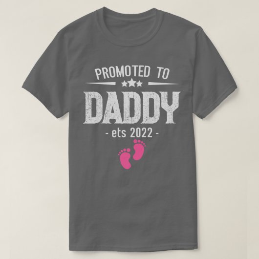 Aankondiging van New Dad Fa 2022 T-shirt (Design voorkant)