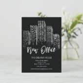 Aankondiging van New Kantoor City Moving (Staand voorkant)