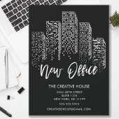 Aankondiging van New Kantoor City Moving